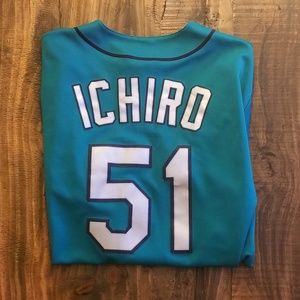 Ichiro Suzuki Seattle Mariners teal jersey